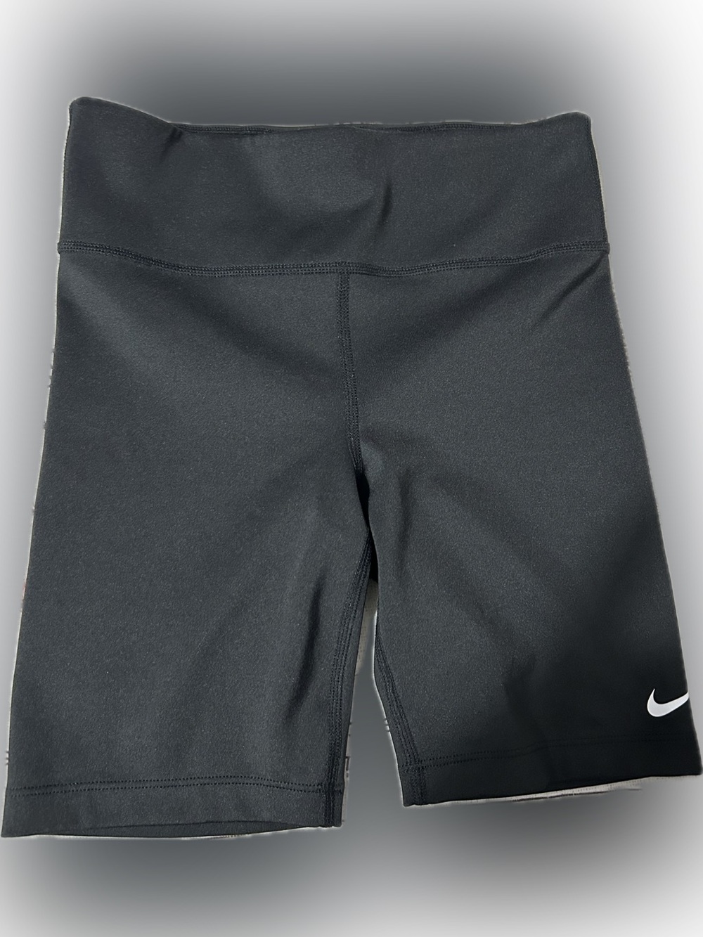 Nike One Big Kids' (Girls') Biker Shorts Black/White